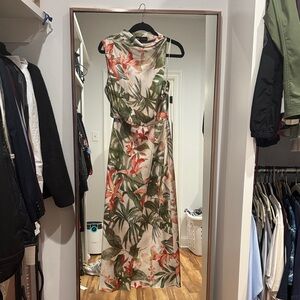 Zara Tropical Print Maxi Dress | SIZE S